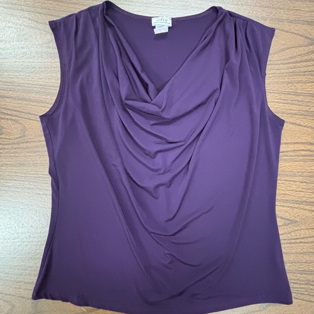 CDW Royal Purple Drapeneck Top